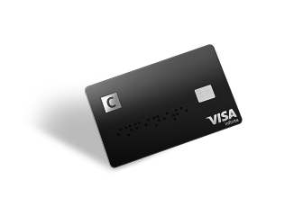 C infinite card with the C and VISA logos.