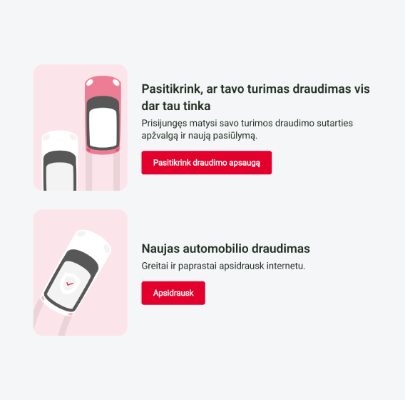 Animacija, rodanti, kaip naudotis „Citadele“ banko draudimo portalu – nuo prisijungimo iki draudimo informacijos peržiūros.