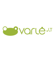 „Varle.lt“ logotipas baltame fone.
