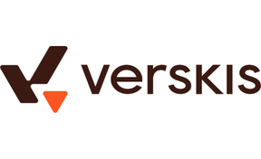 „Verskis“ logotipas baltame fone.