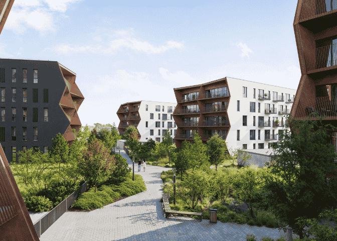 New project apartment building Just-in