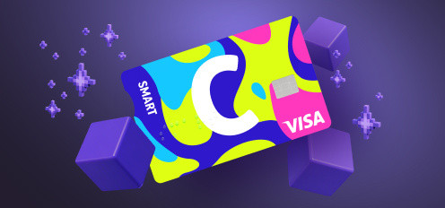 Citadele C “smart” kortelė su VISA logotipu
